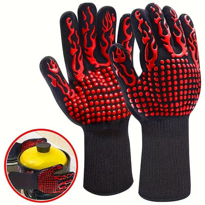 Heat Resistant BBQ Oven Gloves