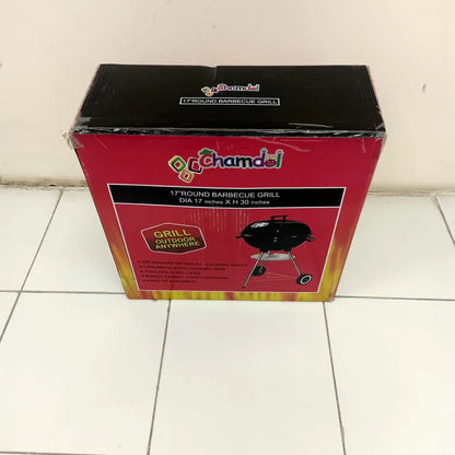 Portable Iron BBQ Grill With Hob ©