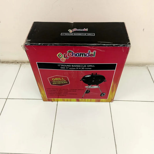 Portable Iron BBQ Grill With Hob ©